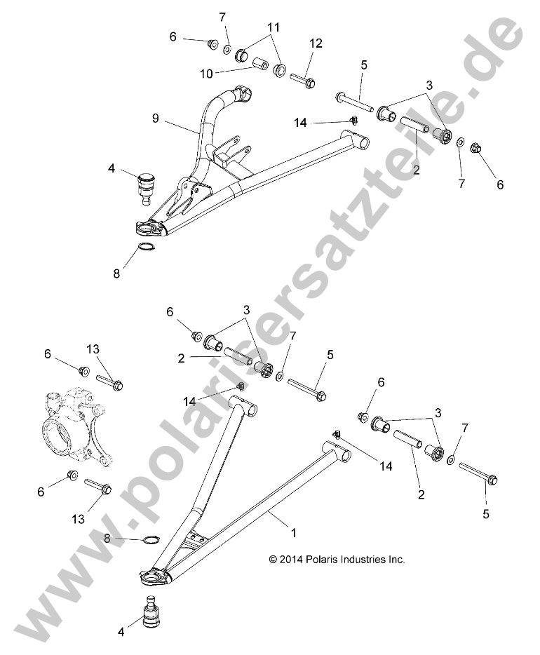 SUSPENSION, FRONT CONTROL ARMS