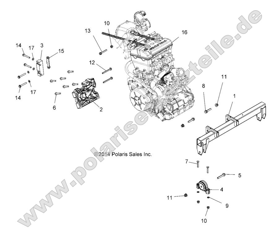 ENGINE, ENGINE MOUNTING