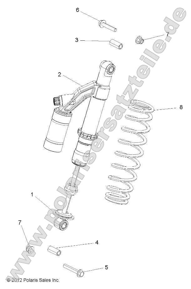 Suspension, Shock, Rear, Mounting