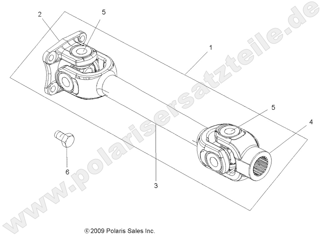 DRIVE TRAIN, PROP SHAFT, REAR