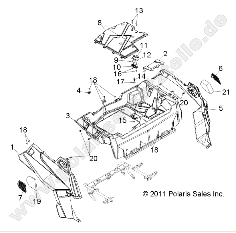 BODY, REAR RACK and FENDERS