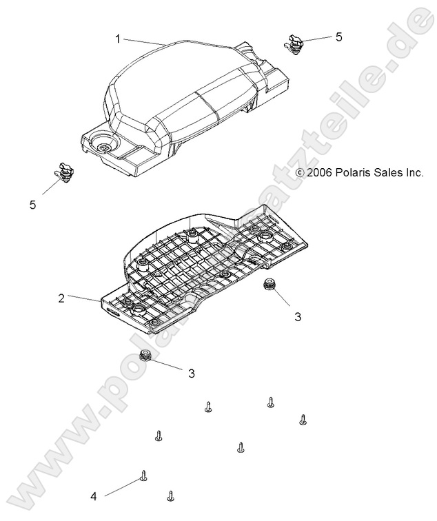 BODY, PASSENGER SEAT BOTTOM