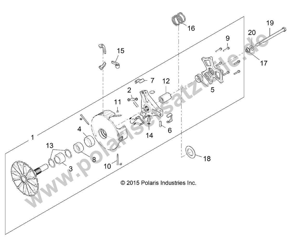DRIVE TRAIN, PRIMARY CLUTCH