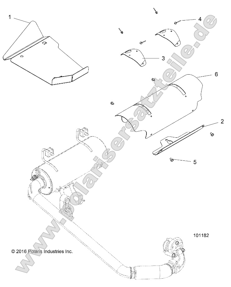 Engine, Exhaust System Shields
