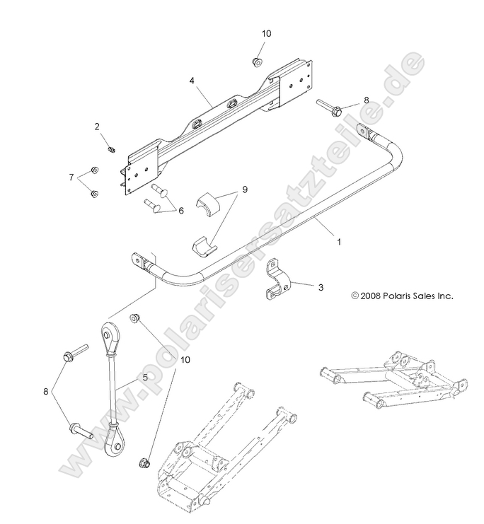 SUSPENSION, STABILIZER BAR, REAR