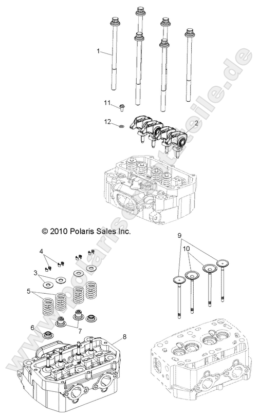 ENGINE, CYLINDER HEAD and VALVES