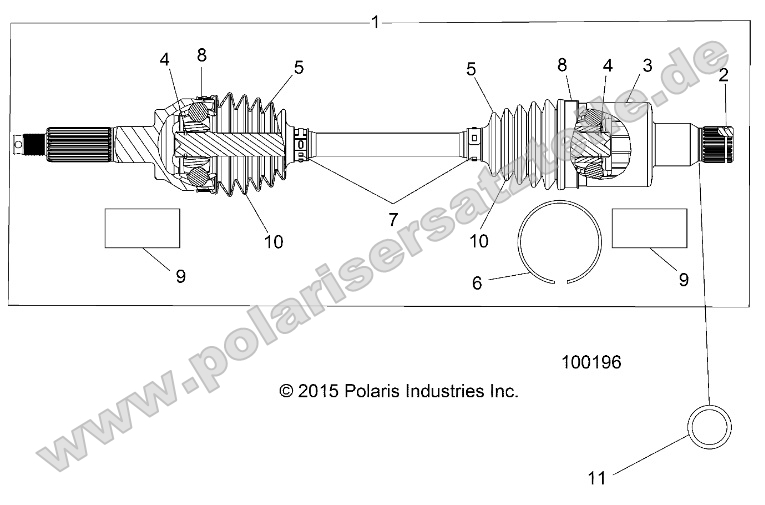 Drive Train, Rear Half Shaft (to 4/25/16)