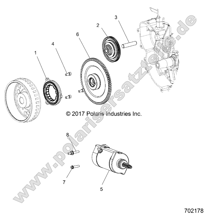 Engine, Starter and Drive
