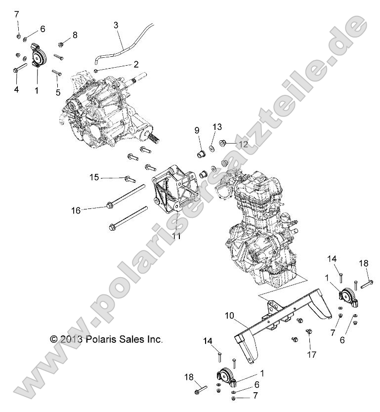 Engine, Engine and Transmission Mounting