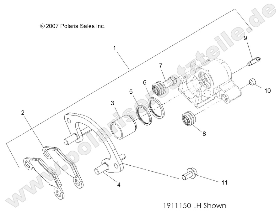 BRAKES, FRONT CALIPER