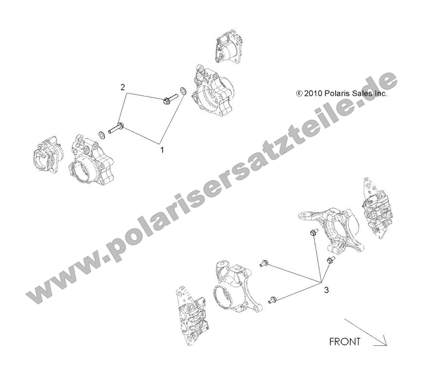brakes caliper mounting