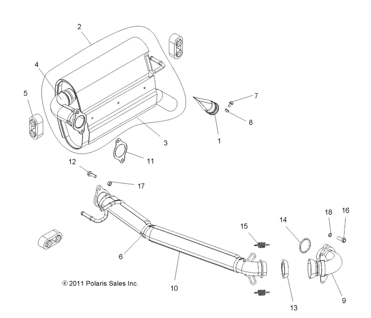 ENGINE, EXHAUST SYSTEM