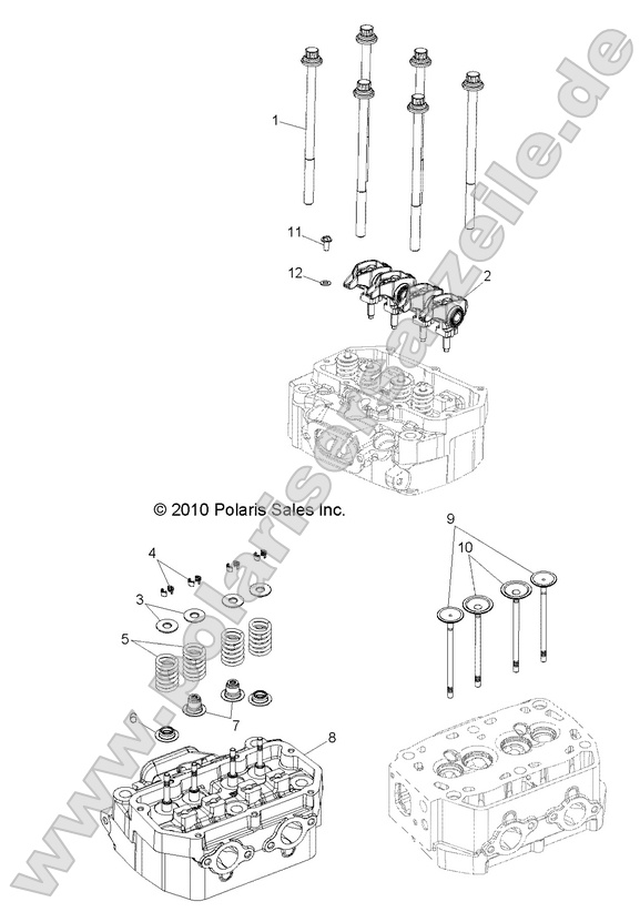 ENGINE, CYLINDER HEAD and VALVES
