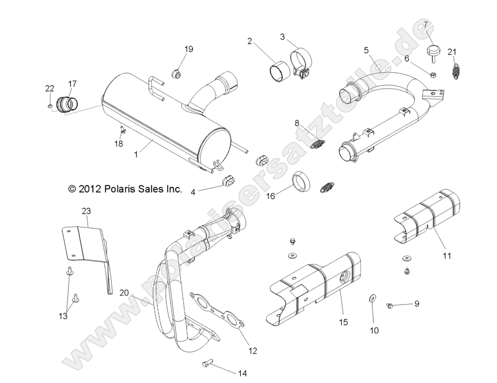 ENGINE, EXHAUST SYSTEM