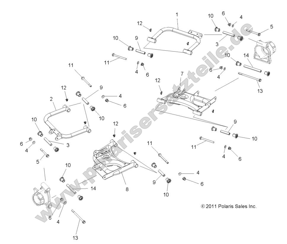 SUSPENSION, REAR CONTROL ARMS