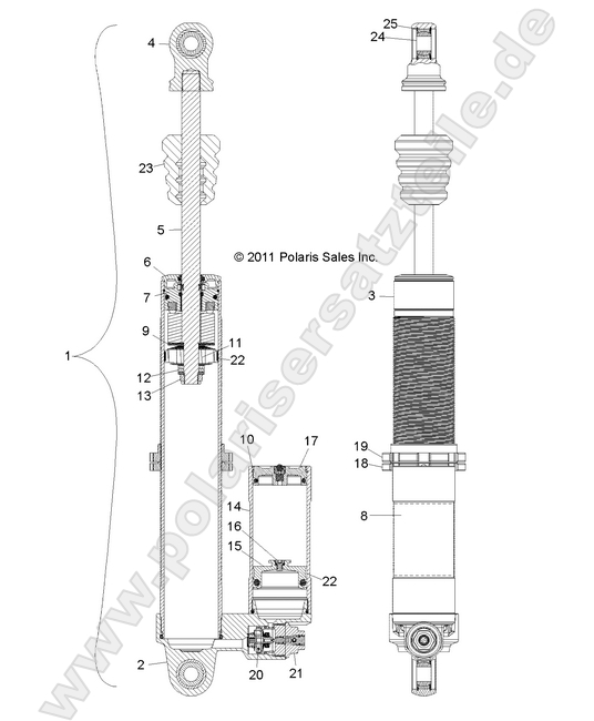 SUSPENSION, REAR SHOCK