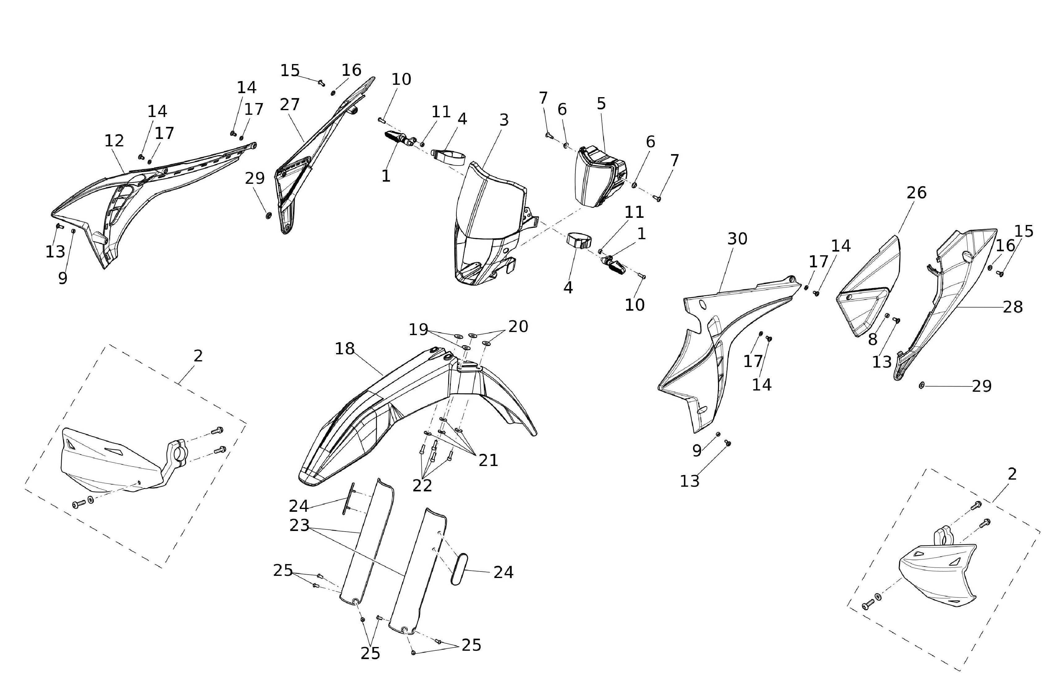 Verkleidung vorne Verkleidung vorne