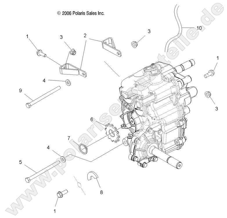 DRIVE TRAIN, MAIN GEARCASE MOUNTING