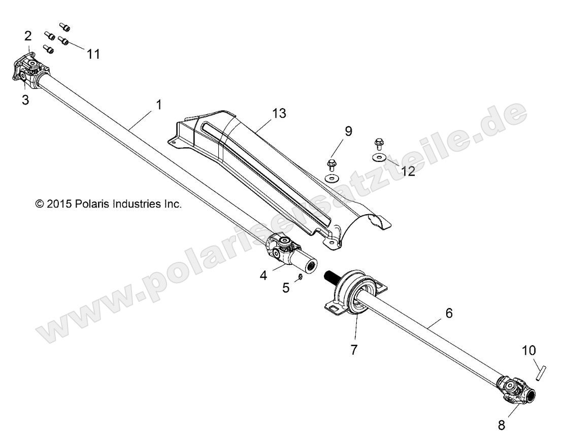 DRIVE TRAIN, FRONT PROP SHAFT