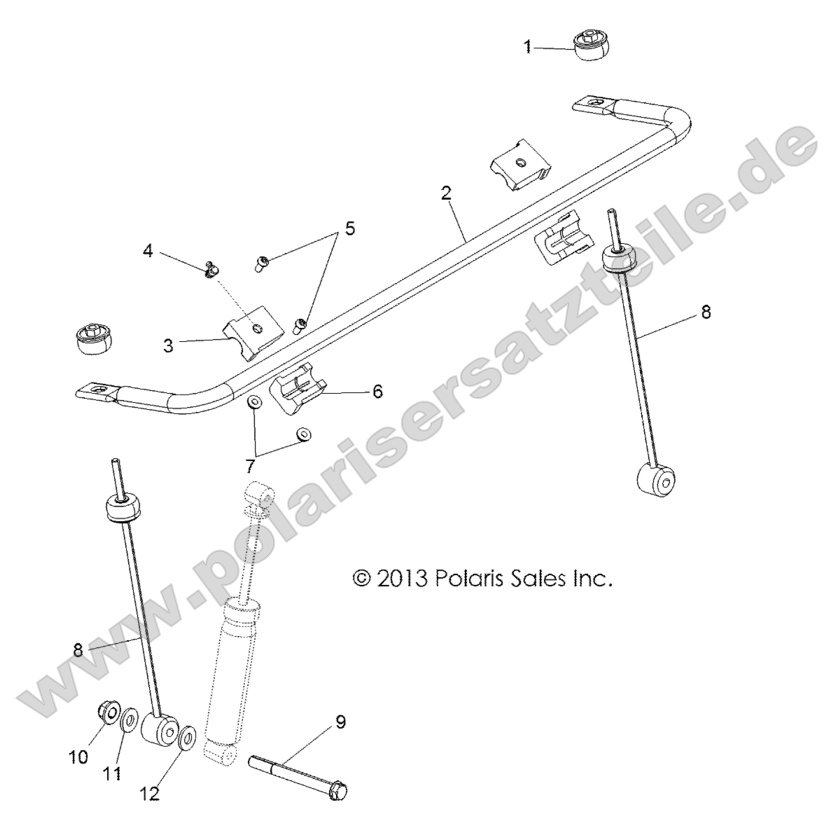 SUSPENSION, STABILIZER BAR, FRONT