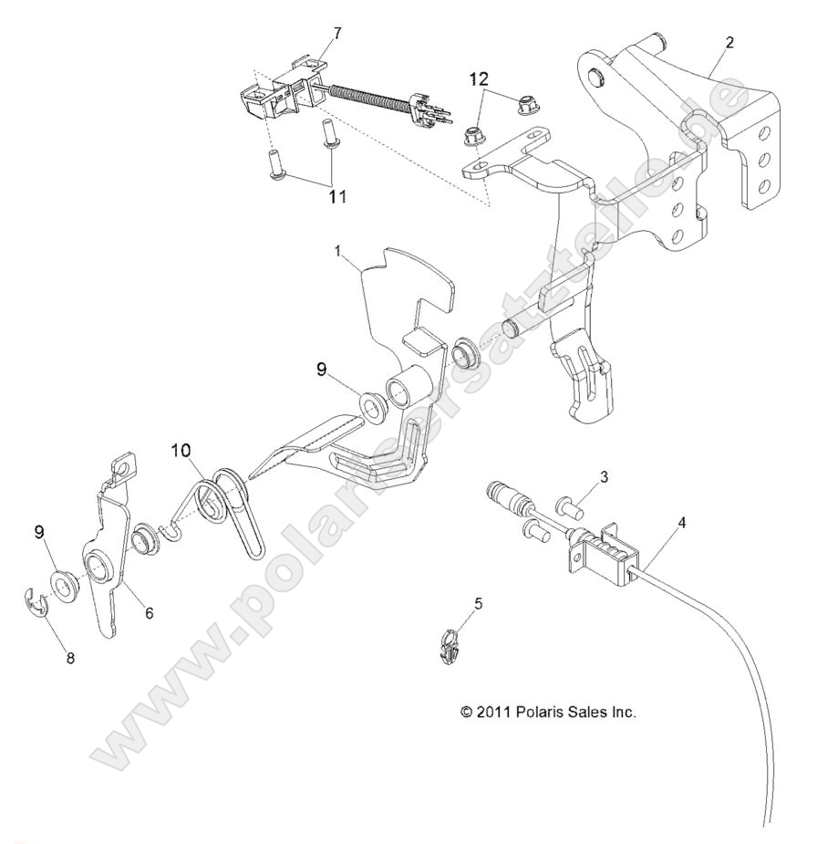 ENGINE, THROTTLE PEDAL