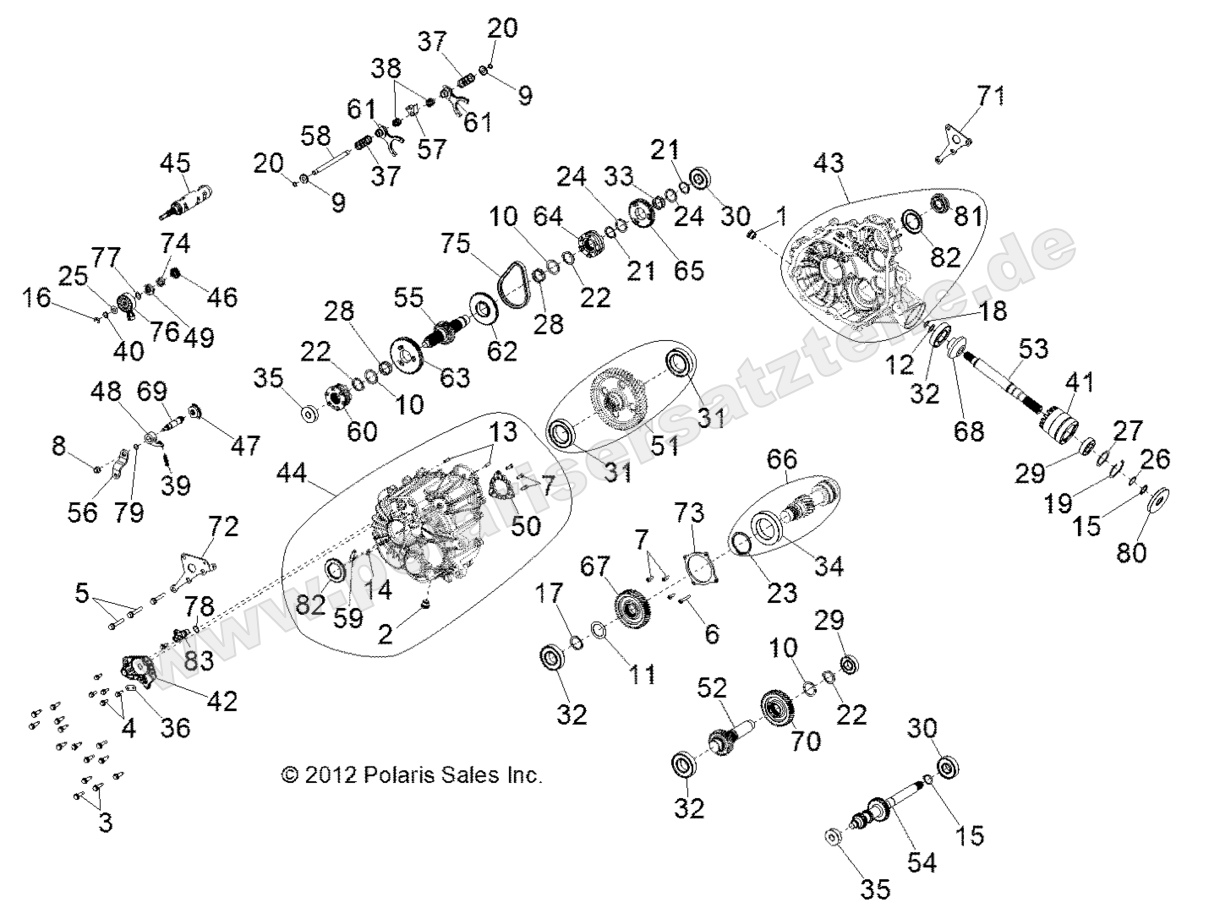 DRIVE TRAIN, MAIN GEARCASE
