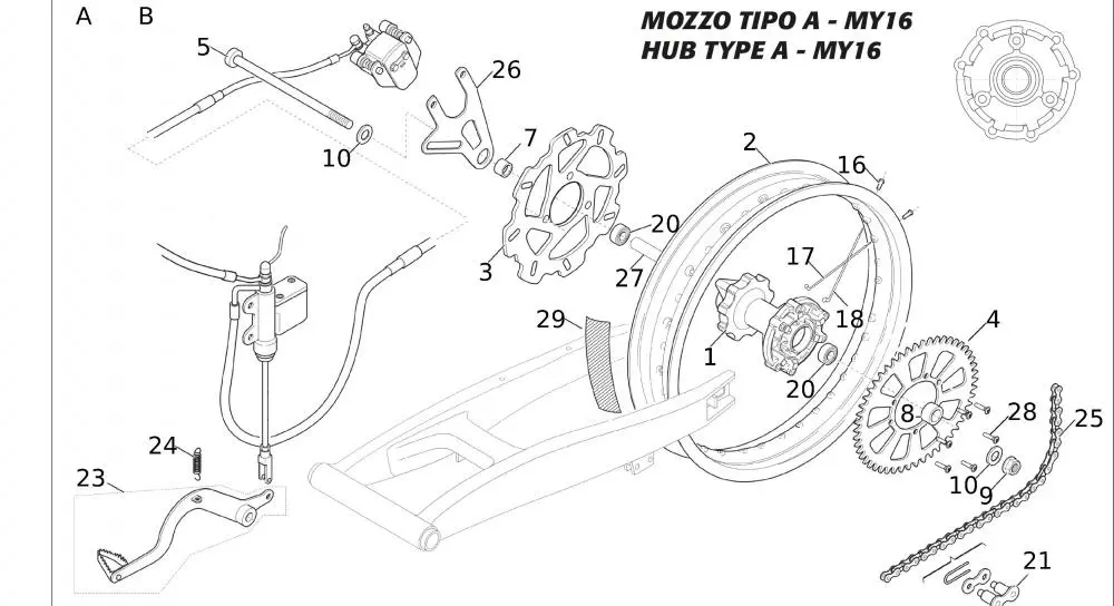 Hinterrad Typ A - 2016