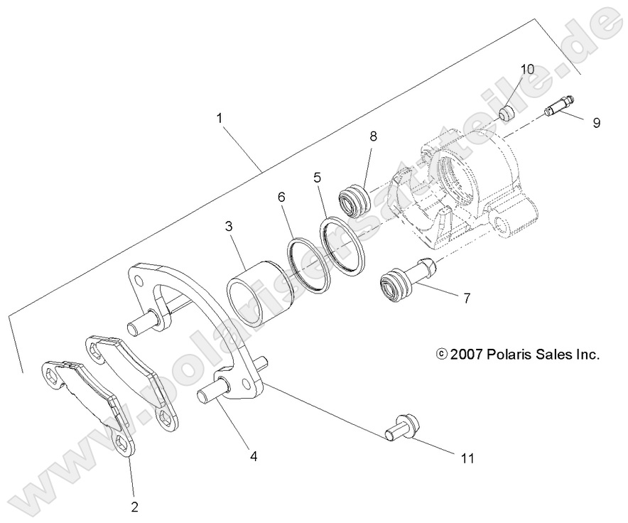 BRAKES, REAR CALIPER