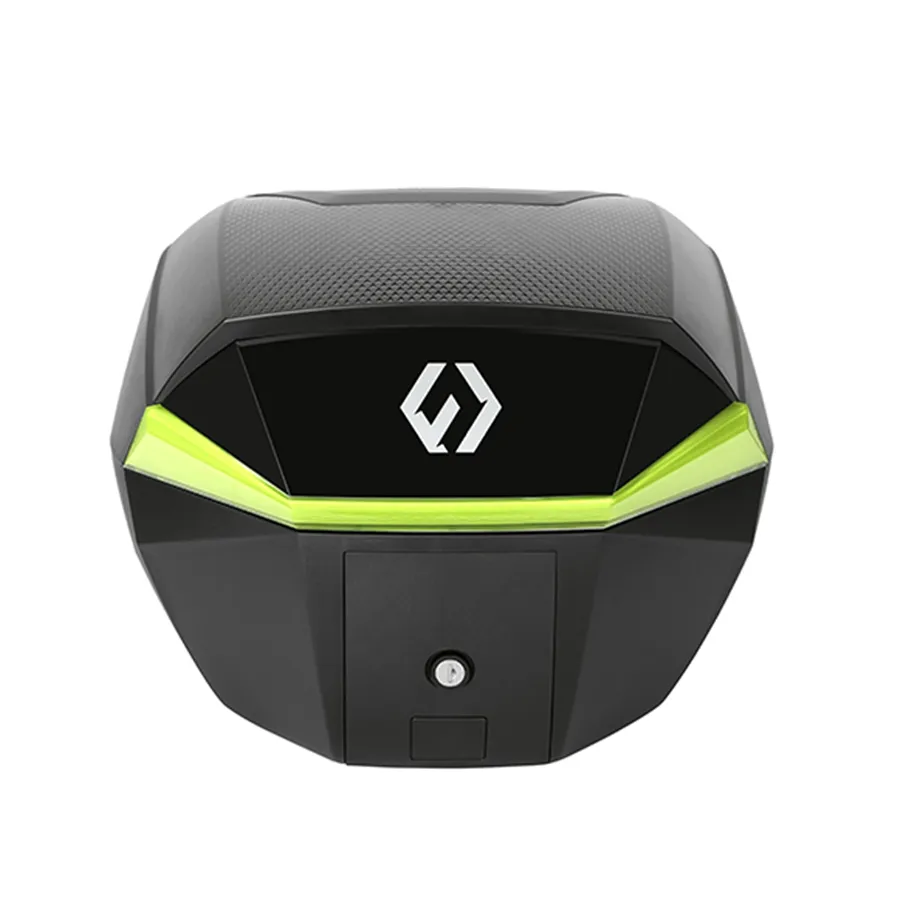 Furchtlos-SHIELD-S-Luxe-Topcase-35-Liter-schwarz-gelb-FU02TCUP000S16EX-100006-vorne Furchtlos SHIELD S Luxe Topcase - 35 Liter - schwarz/gelb - inkl. Montagekit