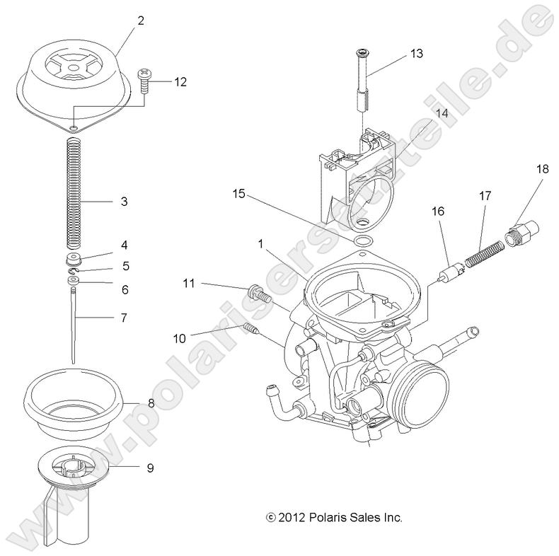 ENGINE, CARBURETOR, UPPER