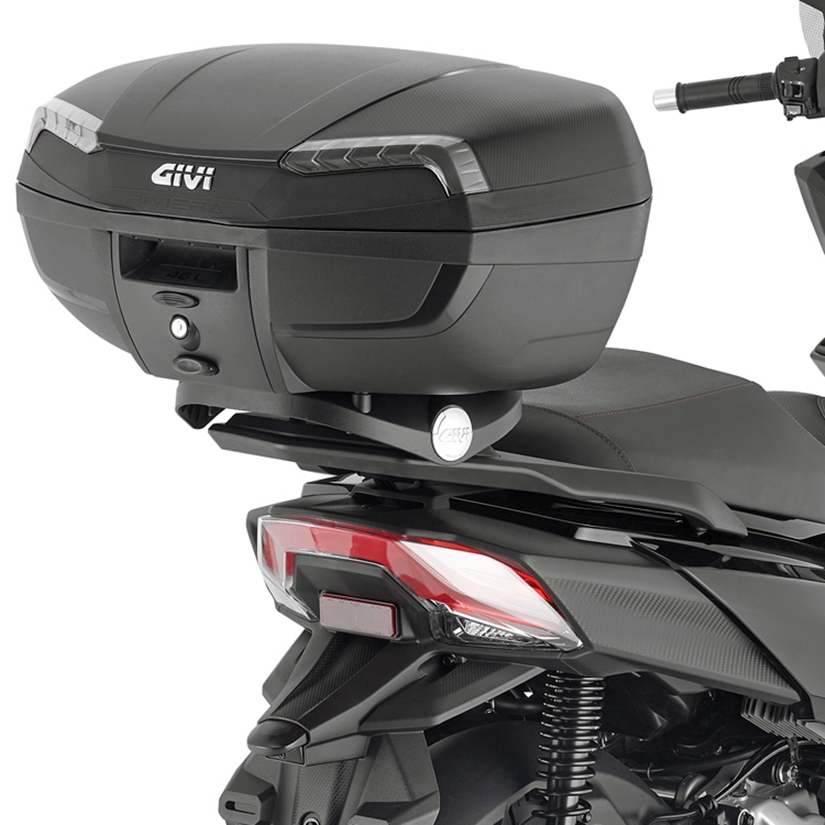 Givi Monolock Topcase E46 NT Tech Riviera - 46 Liter - schwarz - inkl. Montagekit