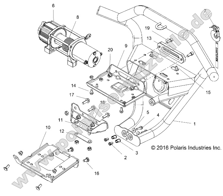 Accessory, Front Bumper, w/ WInch