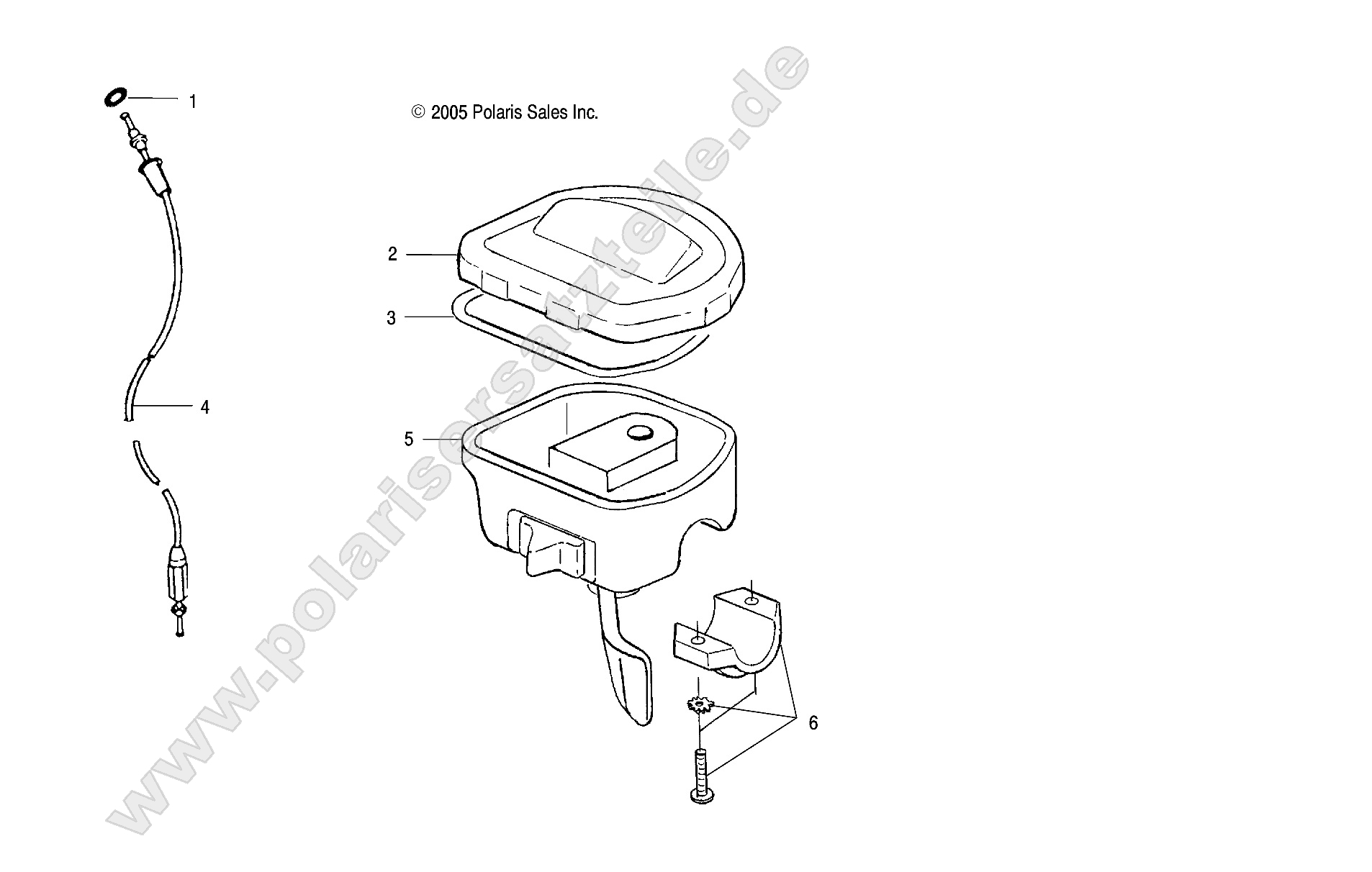 CONTROLS-THROTTLE ASM/CABLE