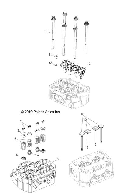ENGINE, CYLINDER HEAD and VALVES