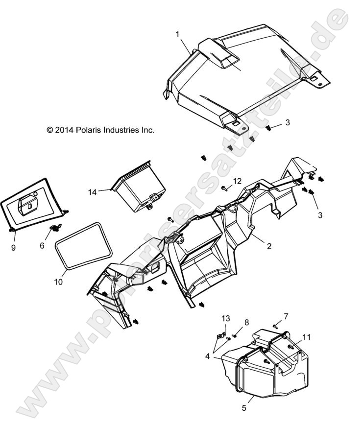 BODY, DASH AND GLOVEBOX
