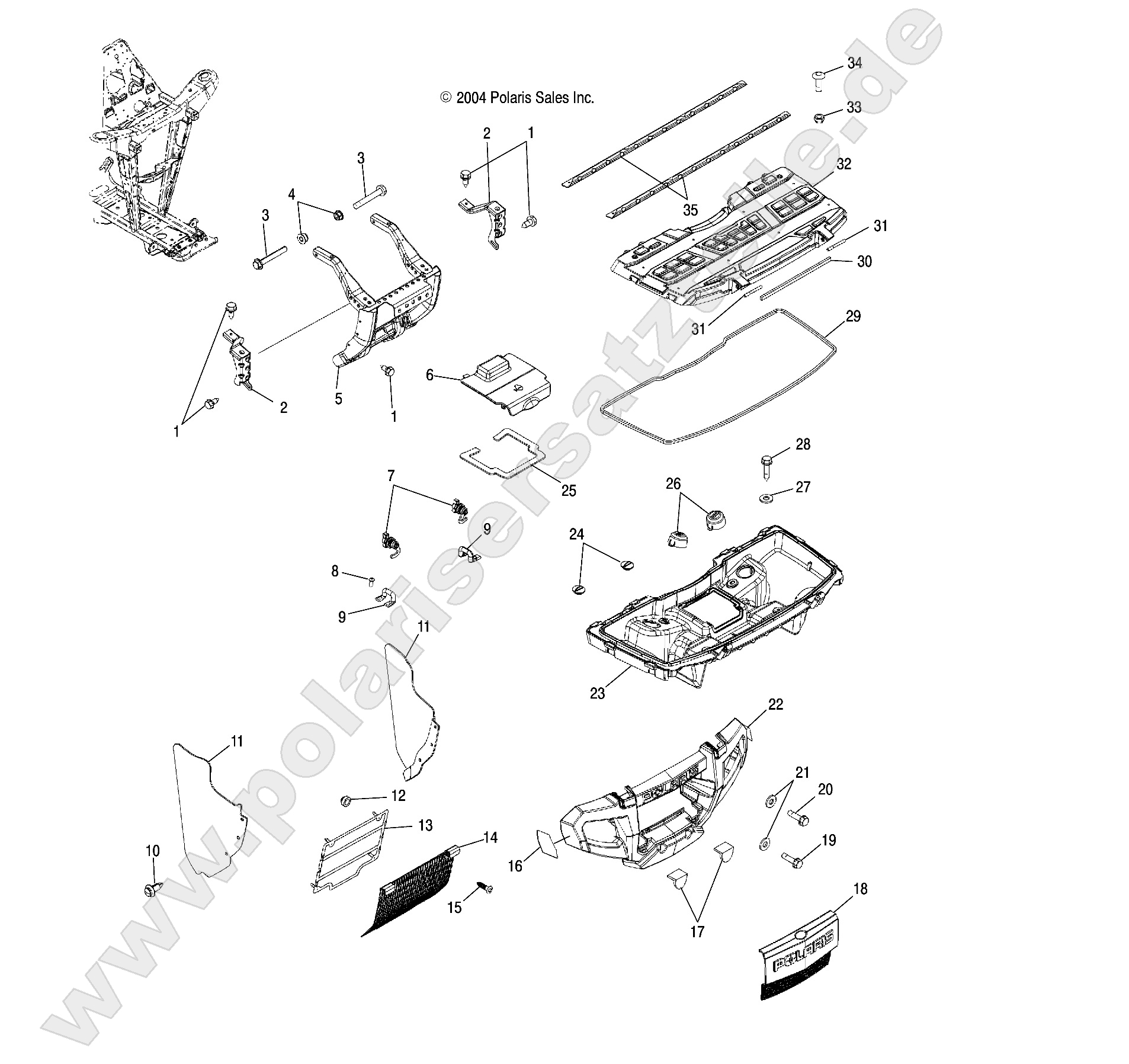 FRONT STORAGE and BUMPER MOUNTING