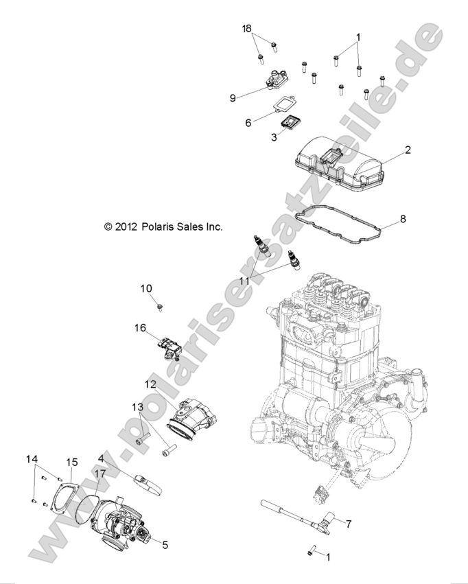 ENGINE, THROTTLE BODY and VALVE COVER