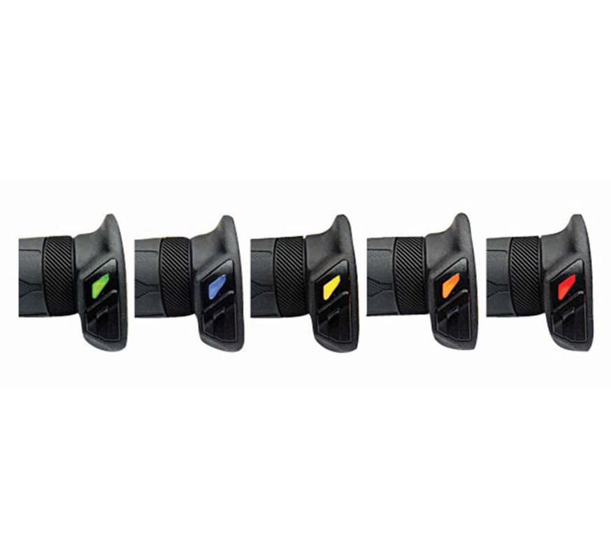 KOSO Motorrad / Roller HG13 Heizgriffe mit Integrierten Schalter - 130mm - 5 Stufig