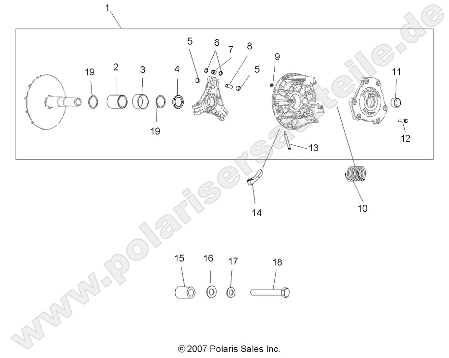 DRIVE TRAIN, PRIMARY CLUTCH