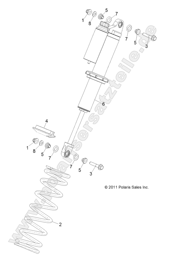 SUSPENSION, FRONT SHOCK MOUNTING