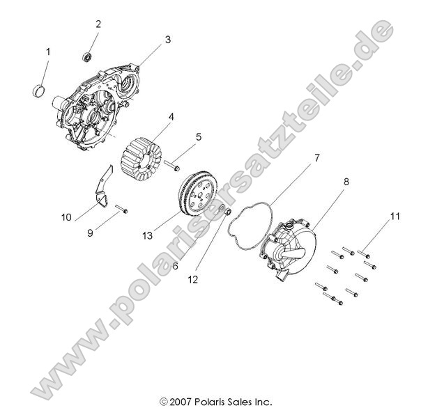 ENGINE, STATOR and FLYWHEEL