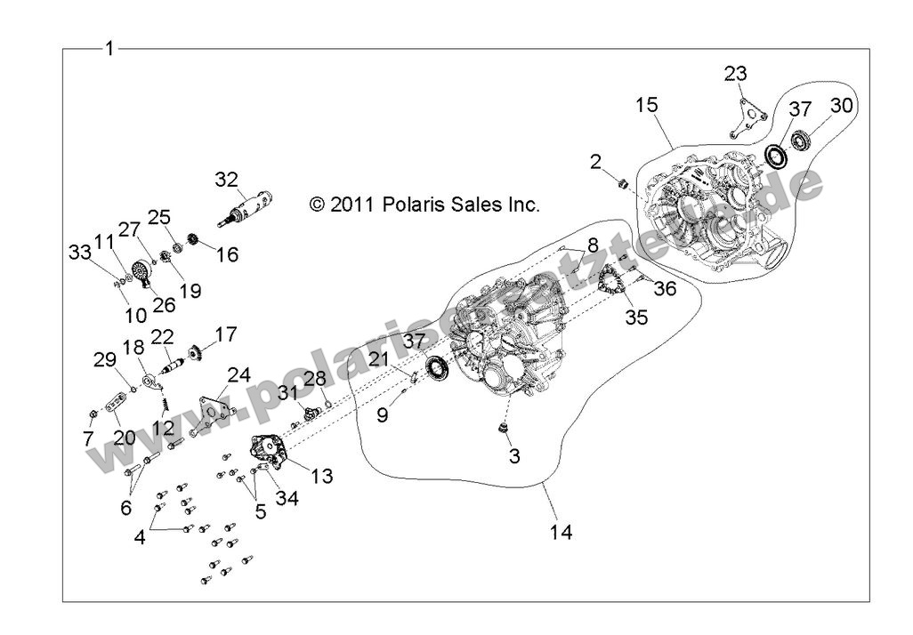 drive train main gearcase