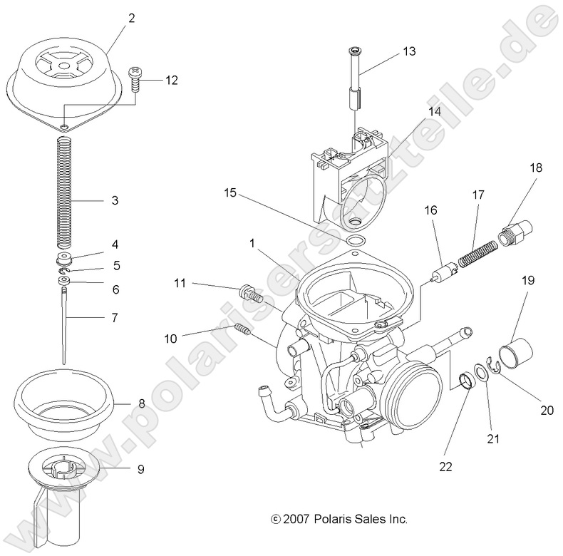 ENGINE, UPPER CARBURETOR