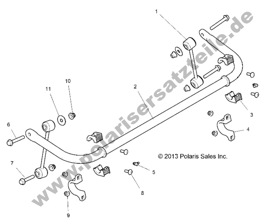 SUSPENSION, STABILIZER BAR, REAR