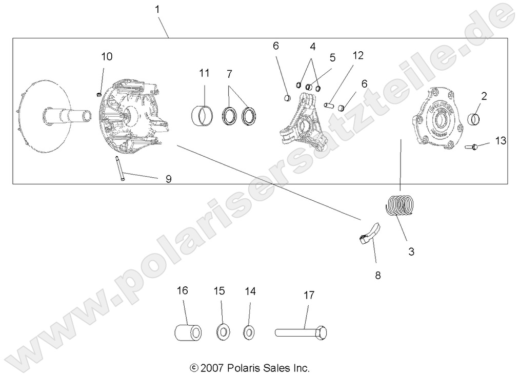 DRIVE TRAIN, PRIMARY CLUTCH