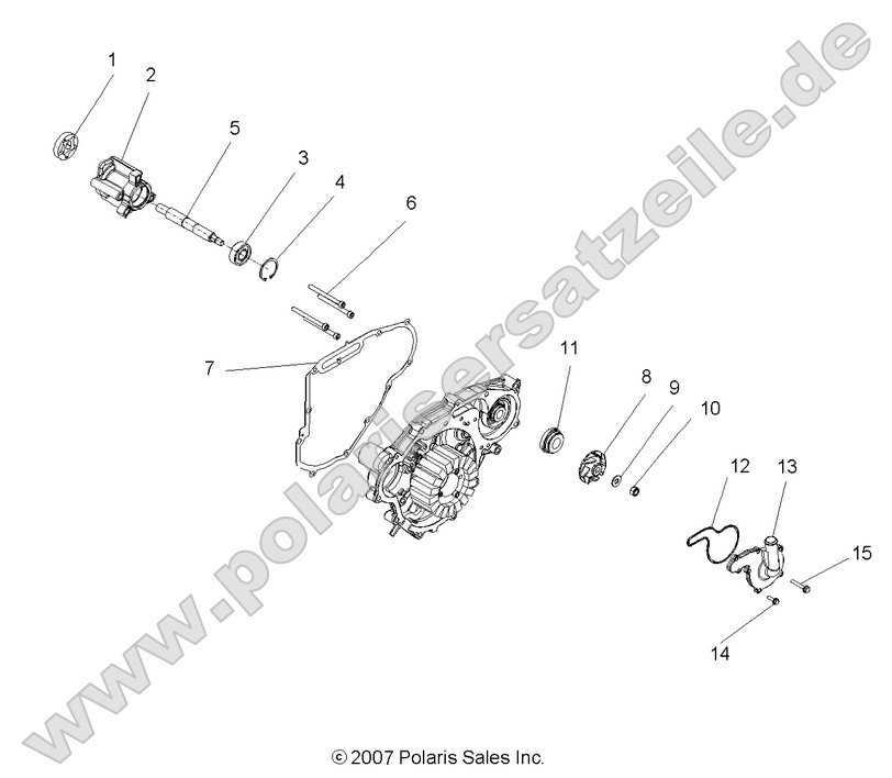 engine oil pump and water pump