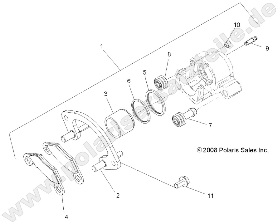 BRAKES, FRONT CALIPER