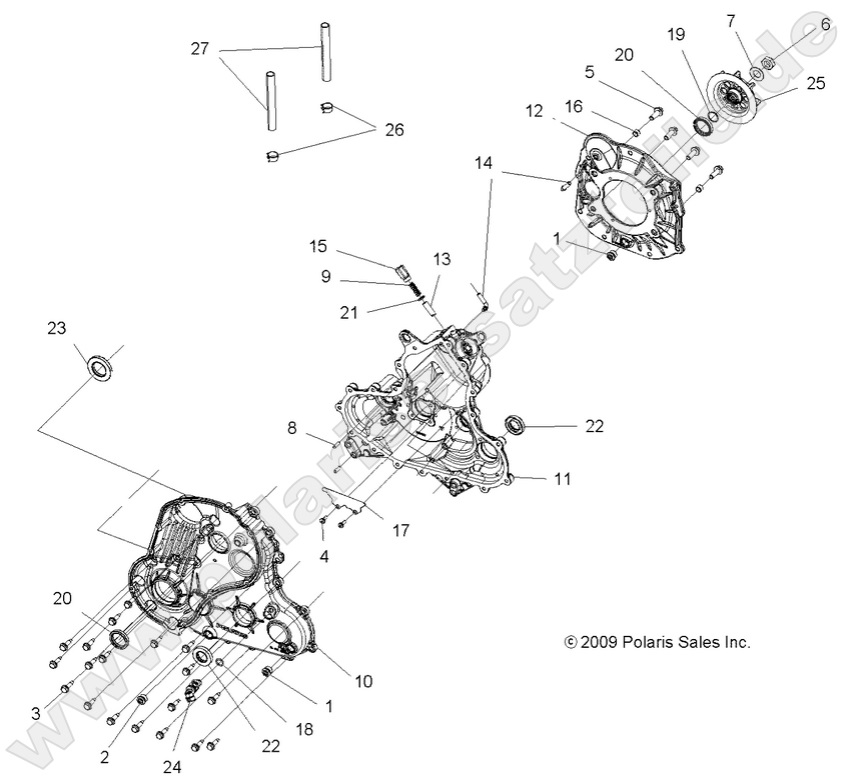 DRIVE TRAIN, MAIN GEARCASE