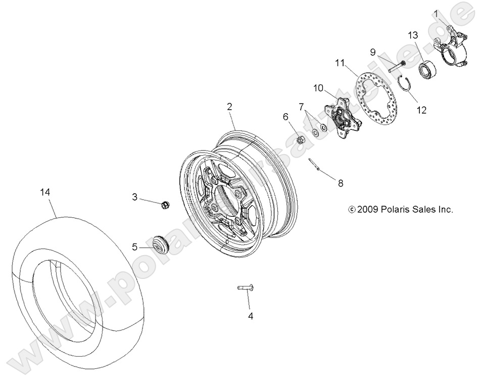 WHEELS, FRONT and HUB