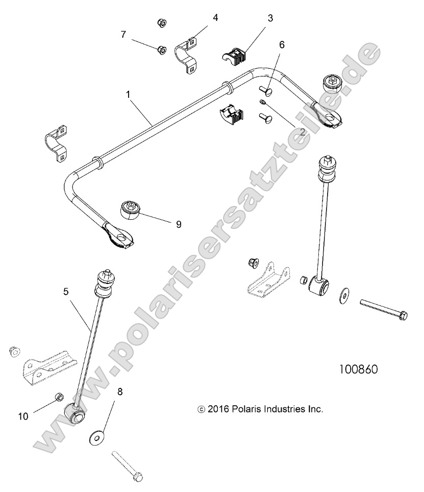 Suspension, Stabilizer Bar, Rear